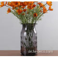 Klares Mini -Recycling -Glasvasen für Blumen